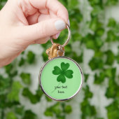 四つ葉のクローバー キーホルダー (手)