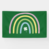 四つ葉のクローバー 虹 セントパトリックデー 横断幕 (横)