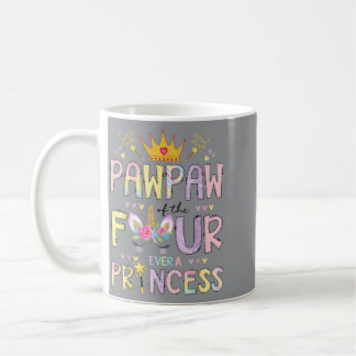 四つ葉のパパの姫 4歳の誕生日おめでとう コーヒーマグカップ