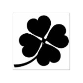 四つ葉クローバーアートスタンプ ラバースタンプ (インプリント)