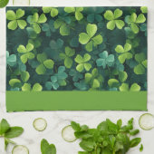 四つ葉クローバーキッチンタオル キッチンタオル (折り畳み)