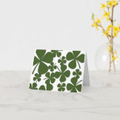 四つ葉クローバーノートカード カード (黄色い花)