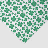 四つ葉クローバーパターングリーン 薄葉紙 (詳細)