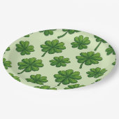 四つ葉クローバープレート ペーパープレート (アングル)