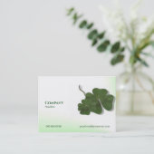 四つ葉クローバー名刺 名刺 (スタンド正面)