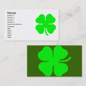 四つ葉クローバー名刺 名刺 (正面/裏面)