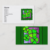 四つ葉クローバー名刺 名刺 (正面/裏面)