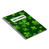 四つ葉クローバー模様 ノートブック (右側)