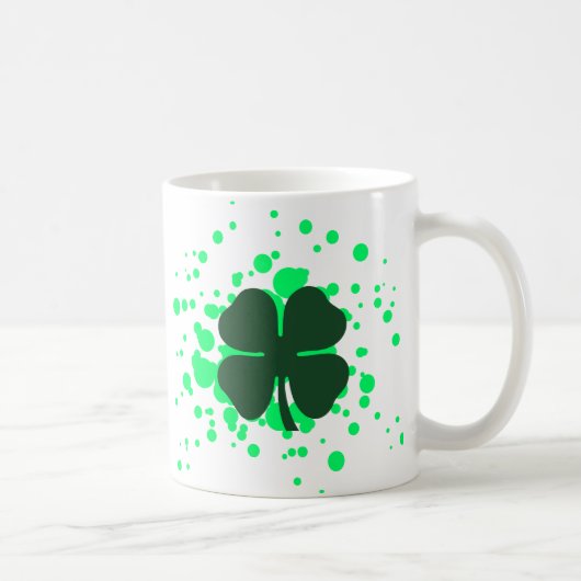 四つ葉クローバー コーヒーマグカップ (右)