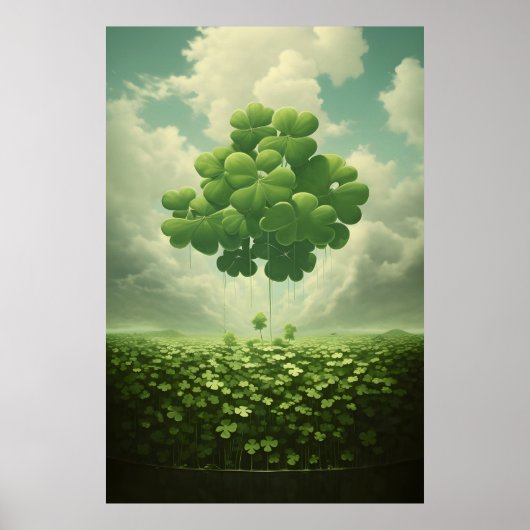 四つ葉クローバー ポスター (正面)