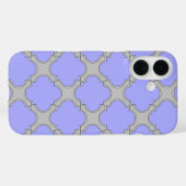 四つ葉型のペリウィンクルとグレー Case-Mate iPhoneケース (裏面 (横))