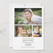 四エレガント書道卒業 招待状 (裏面)