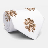 四エレガント葉クローバー模様 ネクタイ (ロール)