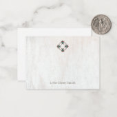 四エレガント蜂素朴木名刺 ノートカード (正面/裏面インサイチュ)