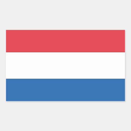 四オランダ国旗 長方形シール (正面)
