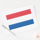 四オランダ国旗 長方形シール (封筒)