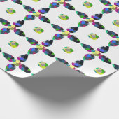 四カラフル葉 ラッピングペーパー (角)