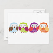 四カラフル輪 ポストカード (正面/裏面)