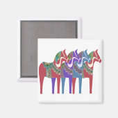 四スカンジナビアダラ馬 マグネット (正面/裏面)