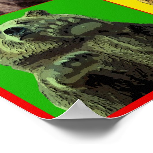 四スクアベア ポスター (角)