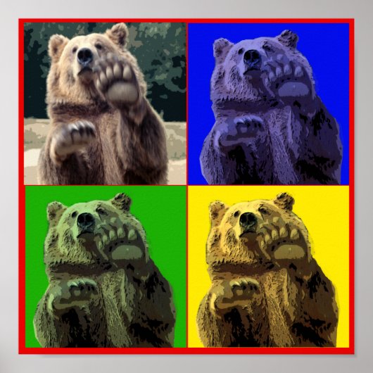 四スクアベア ポスター (正面)