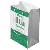 四スタイリッシュパーソナライズされた歳の誕生日抱き枕 ミディアムペーパーバッグ (正面アングル)