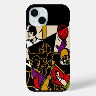 四スポーツビーチタオル iPhone 15ケース