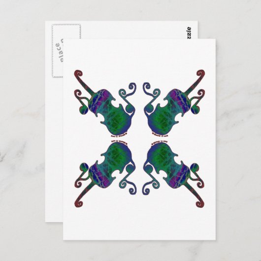 四ファンシー人 ポストカード (正面/裏面)