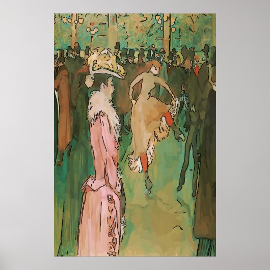 四フランスの分のダンサー ポスター (正面)