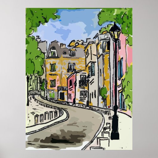 四フランスの分通り ポスター (正面)