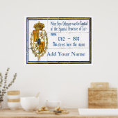 四フランスの半期通り名、名前の追加、カスタム ポスター (キッチン)