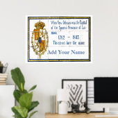 四フランスの半期通り名、名前の追加、カスタム ポスター (ホームオフィス)