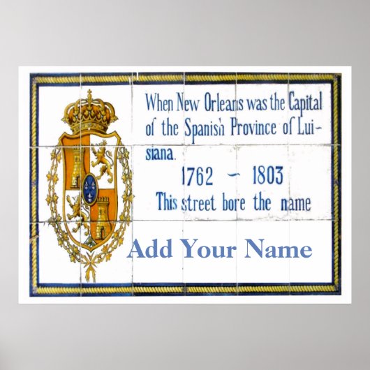 四フランスの半期通り名、名前の追加、カスタム ポスター (正面)