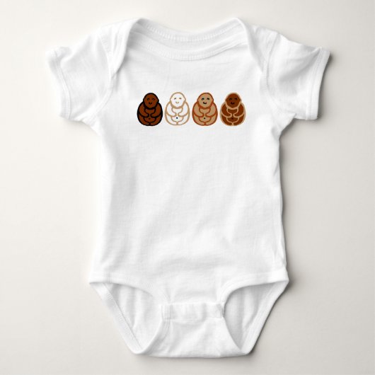 四ブブ ベビーボディスーツ (正面)