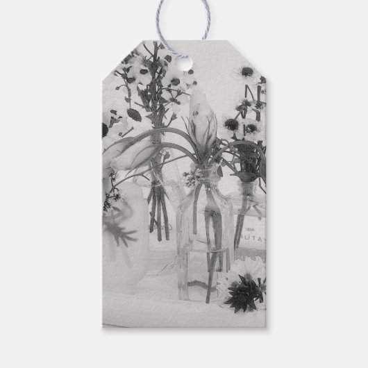 四ボトル白花 ギフトタグ (正面)