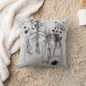 四ボトル白花 クッション (ブランケット)