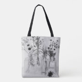 四ボトル白花 トートバッグ (裏面)