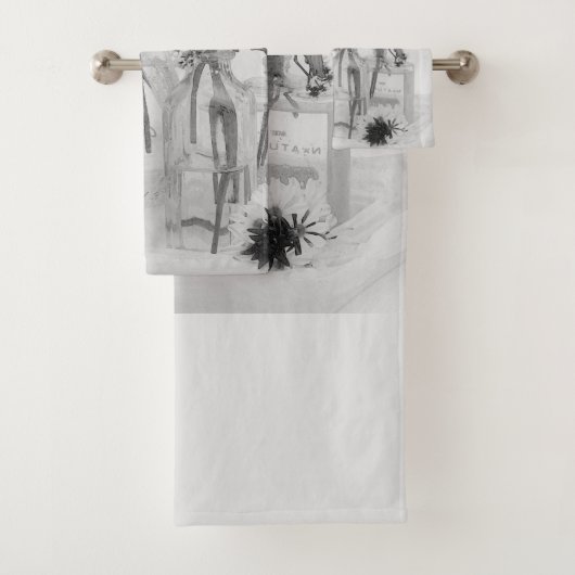 四ボトル白花 バスタオルセット (インサイチュ)