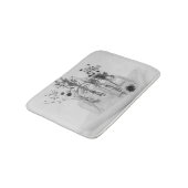 四ボトル白花 バスマット (アングル)