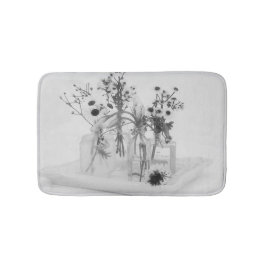 四ボトル白花 バスマット