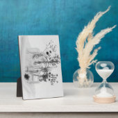 四ボトル白花 フォトプラーク (側面)