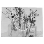 四ボトル白花 ラージペーパーバッグ (裏面)