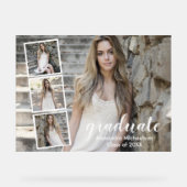 四モダン写真卒業 アクリルサイン (正面)