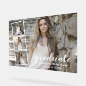 四モダン写真卒業 アクリルサイン (傾斜)