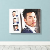 四モダン写真卒業 キャンバスプリント (インサイチュ (ウッドフロア))