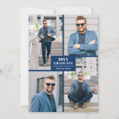 四モダン写真卒業 招待状 (正面)