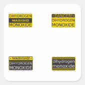 四一酸化二水素警告標識収集 スクエアシール (正面)