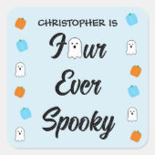 四不気味生誕日 スクエアシール (正面)