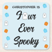 四不気味生誕日 スクエアペーパーコースター (正面)