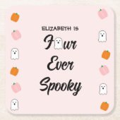 四不気味生誕日 スクエアペーパーコースター (正面)